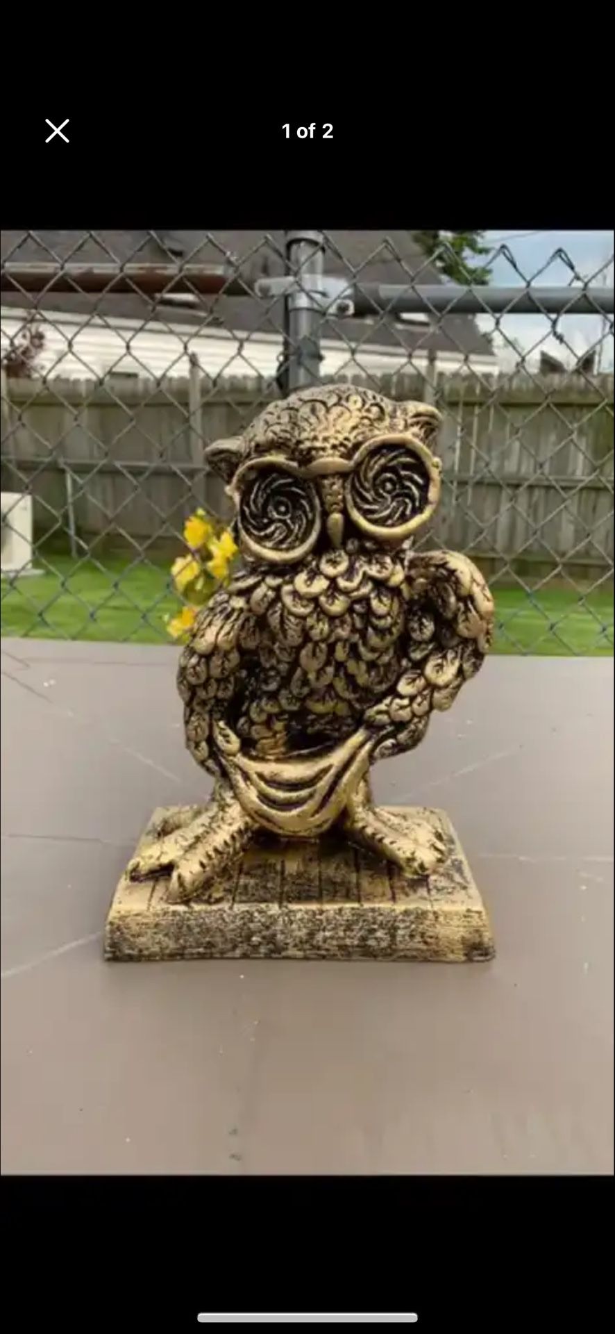 Mid-Century Owl Statue