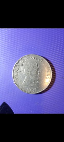 1985 1 piso pilipinas coin