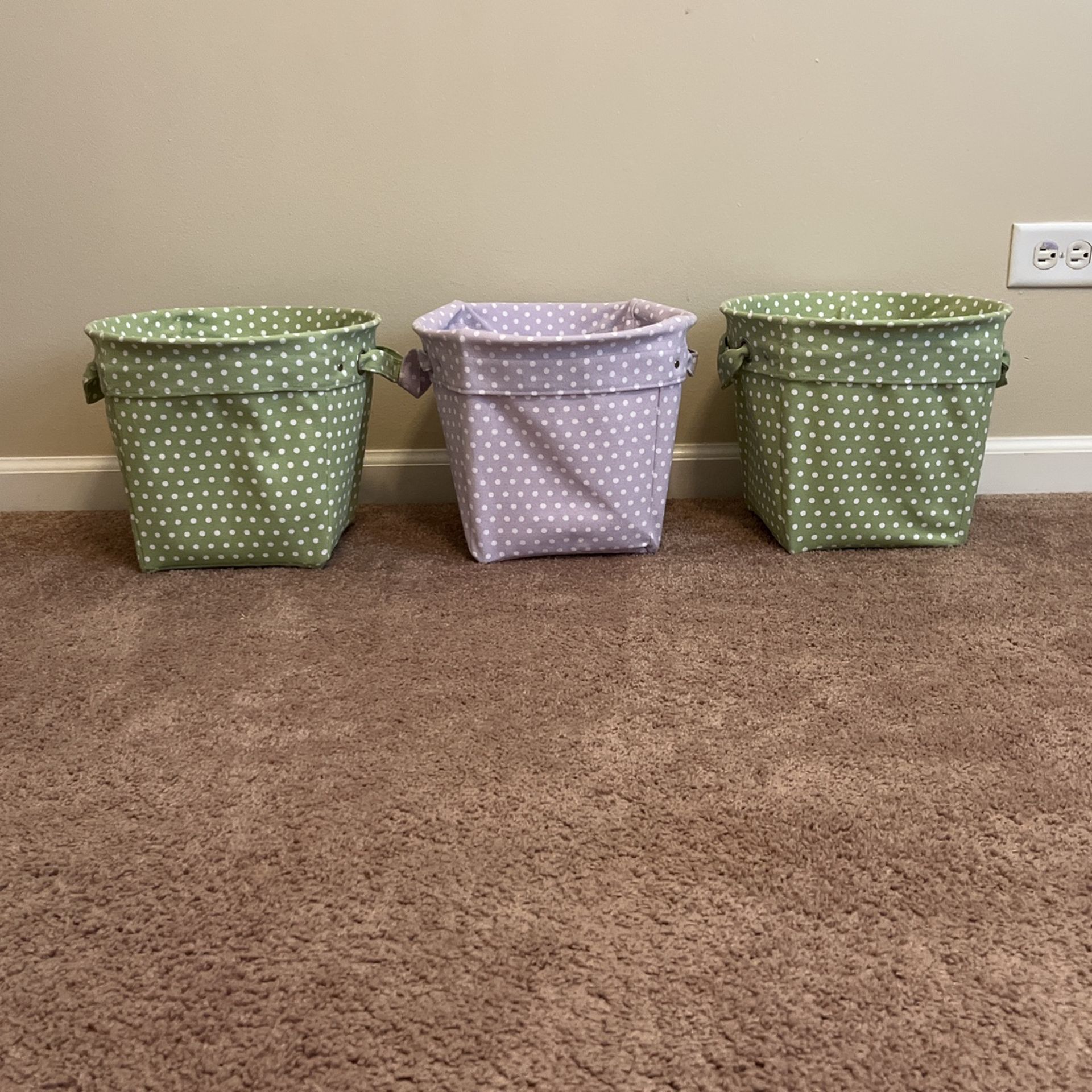 Pottery Barn Kids Canvas Storage Bins