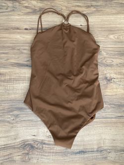 Jonathan Simkhai Large One Piece Swimsuit Brown