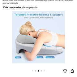 ArttCozy Juego de almohadas boca abajo para dormir, BBL, recuperación de cirugía de retina, suave espuma viscoelástica en forma de U, almohada propens