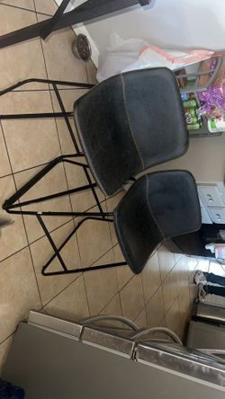 Set De 2 Bancos Altos 