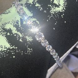 55ctw Moissanite graduated tennis bracelet
