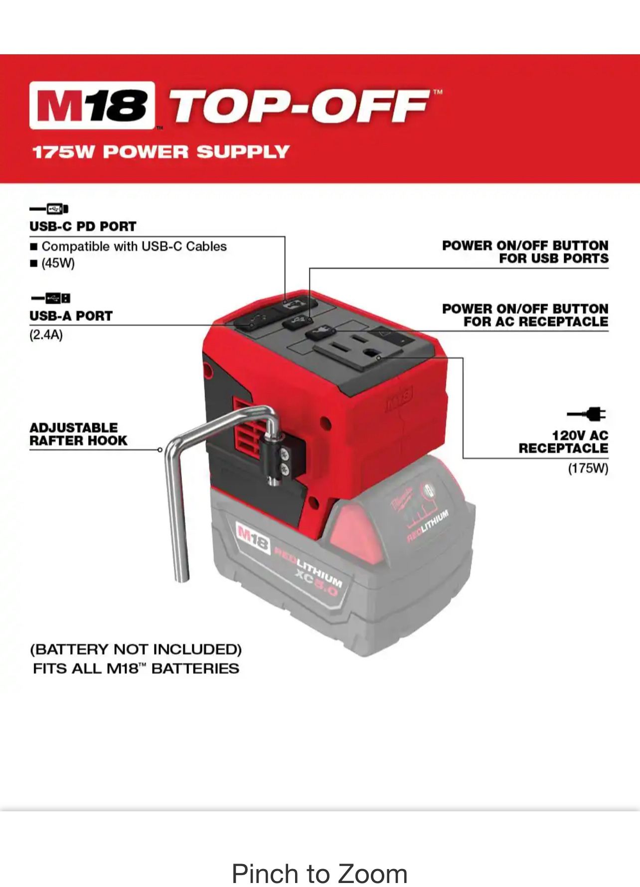 Milwaukee Power Inverter For 18v Batteries