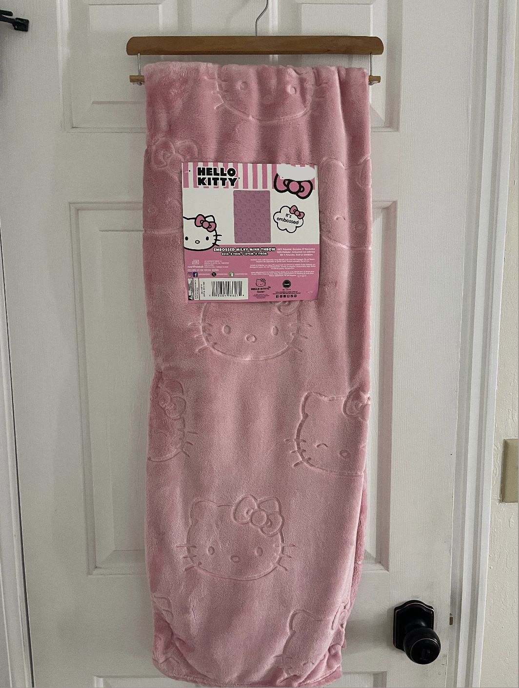 Hello Kitty Blush Pink Twin Size Blanket