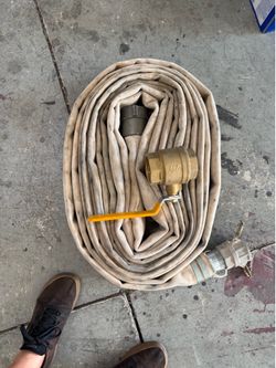 Construction Water hose and valve