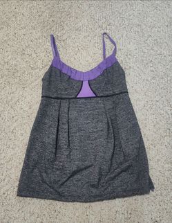Lululemon Gray and Purple Tank Top