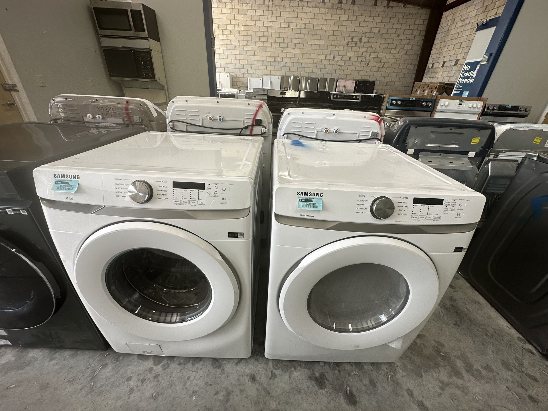 Samsung New Set Washer & Dryer Scratch & Dent Never Used 