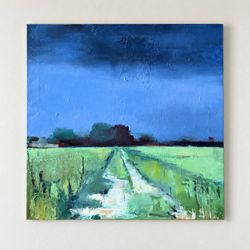 Original Abstract Landscape Painting