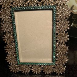 Frame With Colored Stones Of Pink And Green… Lovely ! Perfect For Girls Photo!