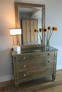 3-drawer Z Gallerie Mirrored Dresser