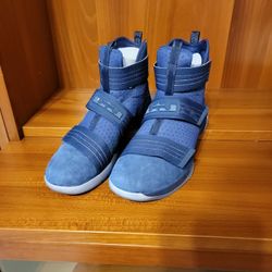Nike Lebron Soldier 10 SFG Suede Blue Size 14