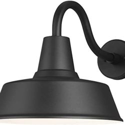 Large One Light Outdoor Wall Lantern Outside Fixture, Black