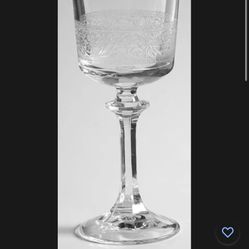 Tiffin Fransican Platinum Crystal Water Goblet 