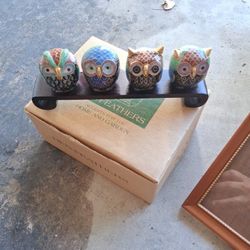 Antiques Chinese Owl Decoration 