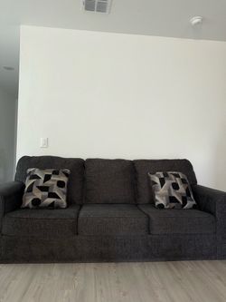 Dark grey couch!