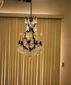 Antique French Crystal Chandelier