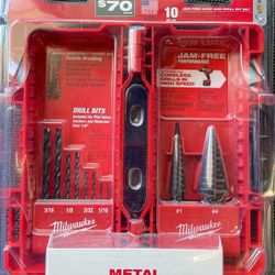 Milwaukee Black Oxide Step Drill Bit Set (10-Piece)
