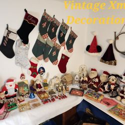 Multiple Vintage Christmas Items $3 - $50 More Comunf
