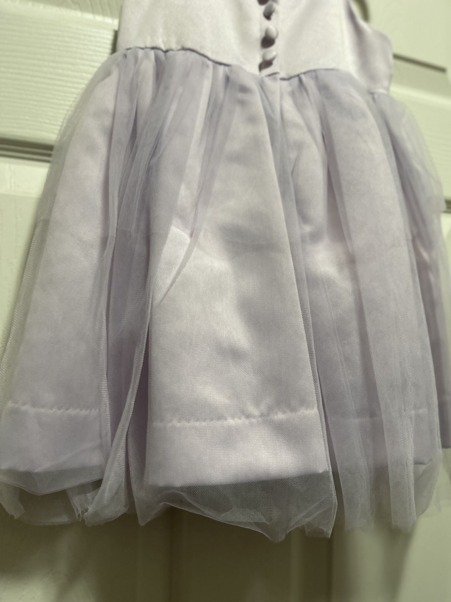 US Angels Lilac Sleeveless Satin Tulle Dress Size 24M