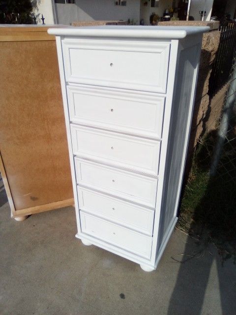 Two Identical Solid Wood Dressers $140 Each. Just Add Your Own Knobs