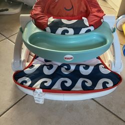 Fisher Price Crab Sit Me Up Baby Chair With Snack Tray