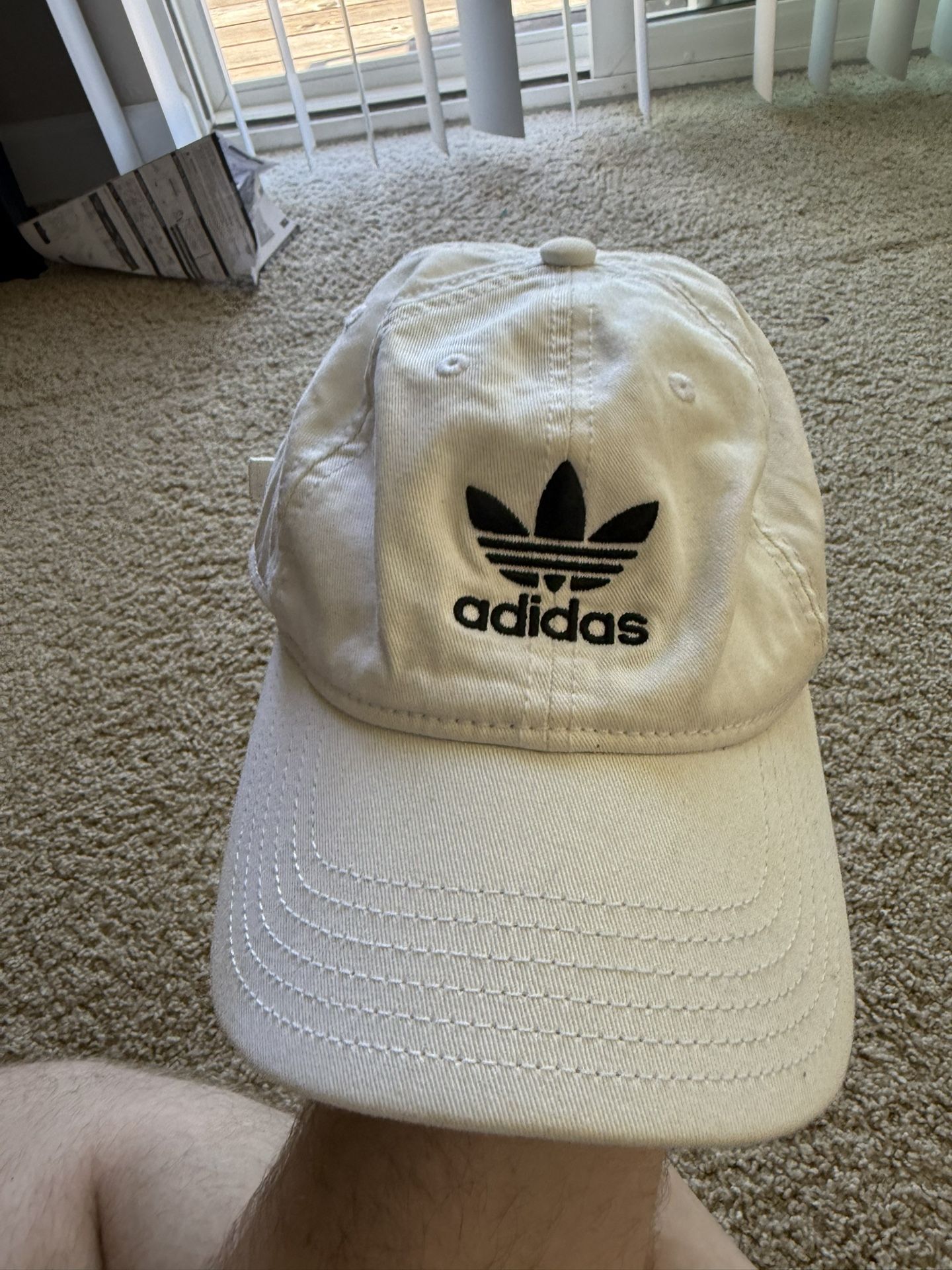White Adidas Dad Hat Adidas Originals Strapback