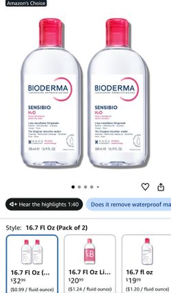 Brand new Bioderma Makeup Remover Cleanser