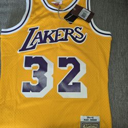 Men Lakers Jersey Majic Johnson Size Small