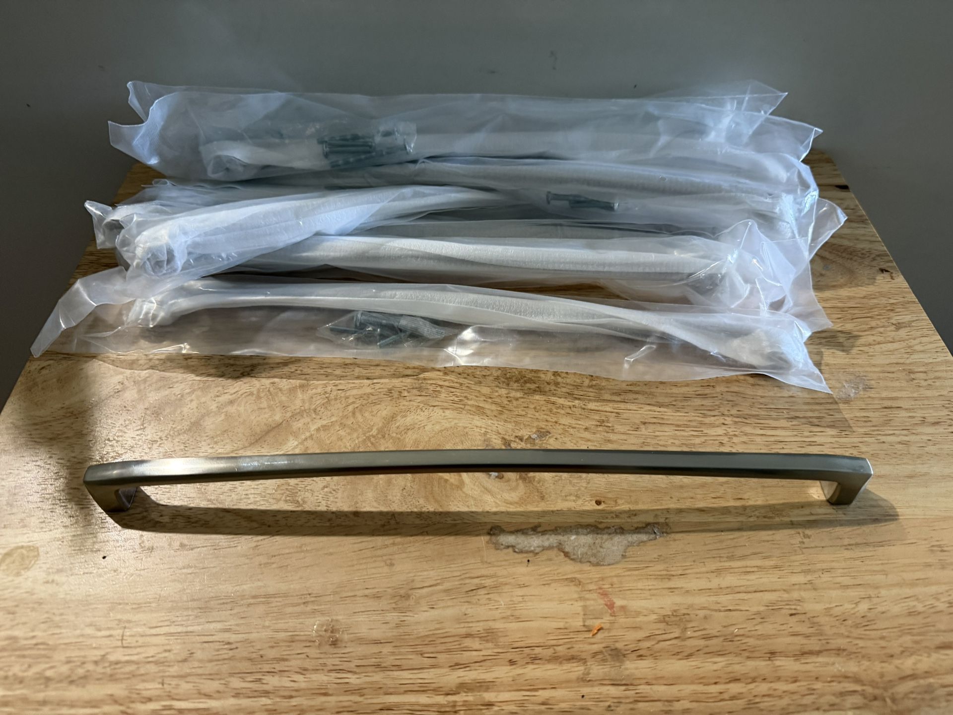 Cotykiley 10 Pack 12.6 Inch Satin Nickel Handles