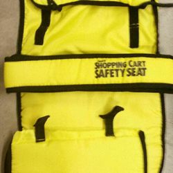 Shopping cart cover safety seat