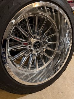 Hardcore Off-Road Chrome Wheel with Tire