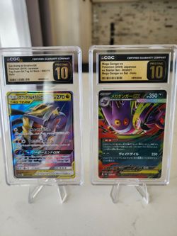 Pokemon Mega Gengar EX and Tag Team in Pristine 10