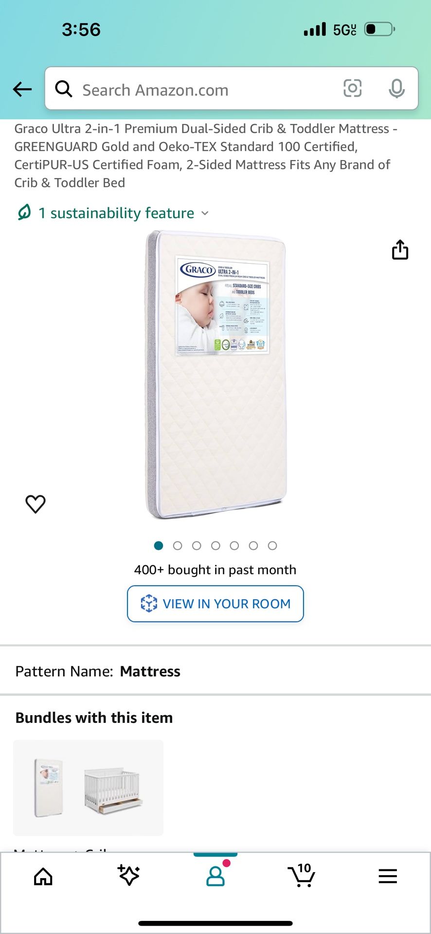Graco Ultra 2-1 Crib And Toddler Mattress