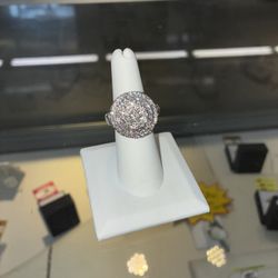 10k Diamond Cluster Ring