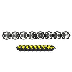 KC HiLiTES LED Light Bar with Covers 8-pods lights