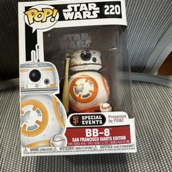 BB-8 Star Wars Funko Pop 220 San Francisco Giants Edition Special Events Bobble