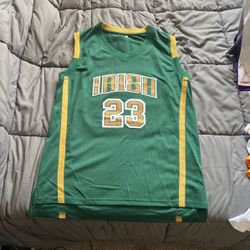 Lebron James St Vincent St Mary’s Irish #23 Jersey Stitched Size XL