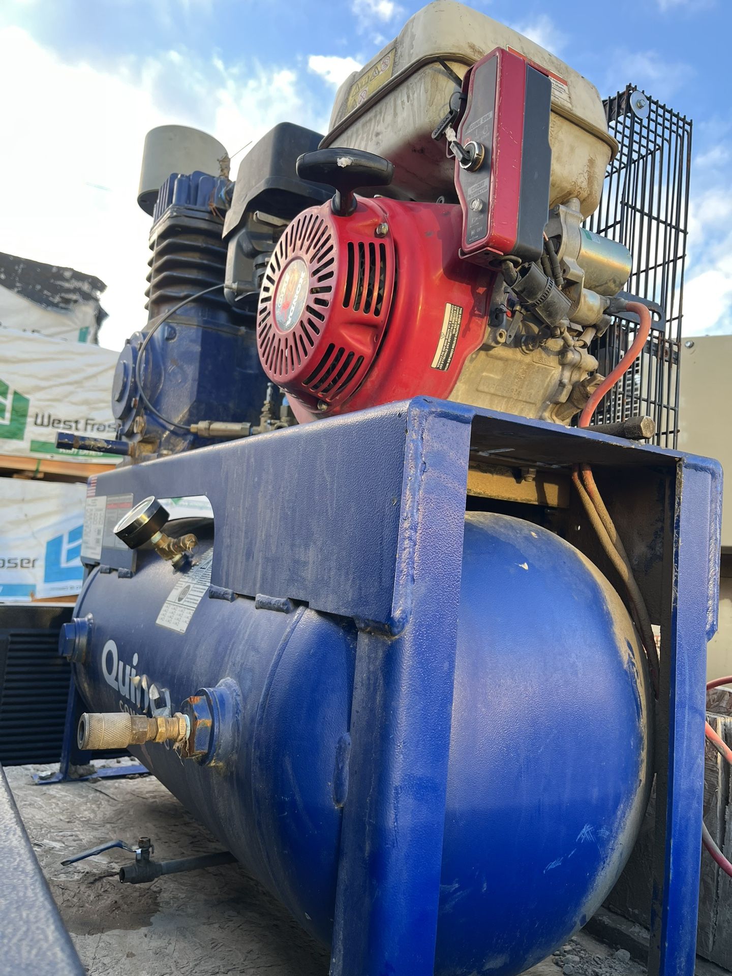 30 gallon gas powered air compressors (x2)