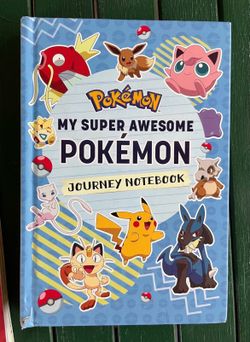 EUC Pokemon kid's book, My Super Awesome Pokémon Journey Notebook