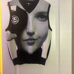 STUSSY EYE PATCH SWEATER VEST