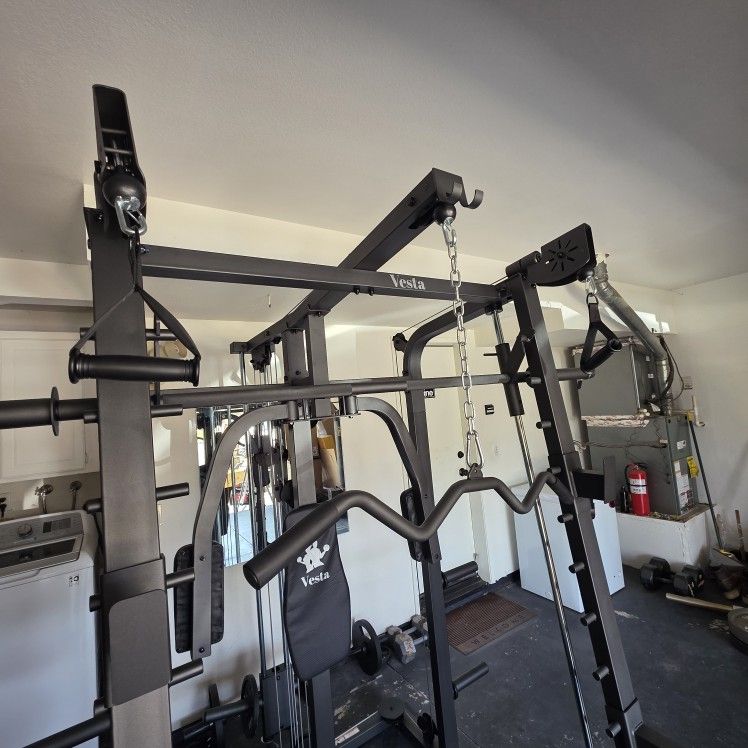 Smith Machine 2001 | Multi-Use Adj Bench | Gym Equipment | Fitness | Squat Rack | Excercise |🔴WEIGHTS AND BARBELL SOLD SEPARATELY 🔴 FREE DELIVERY 🚚