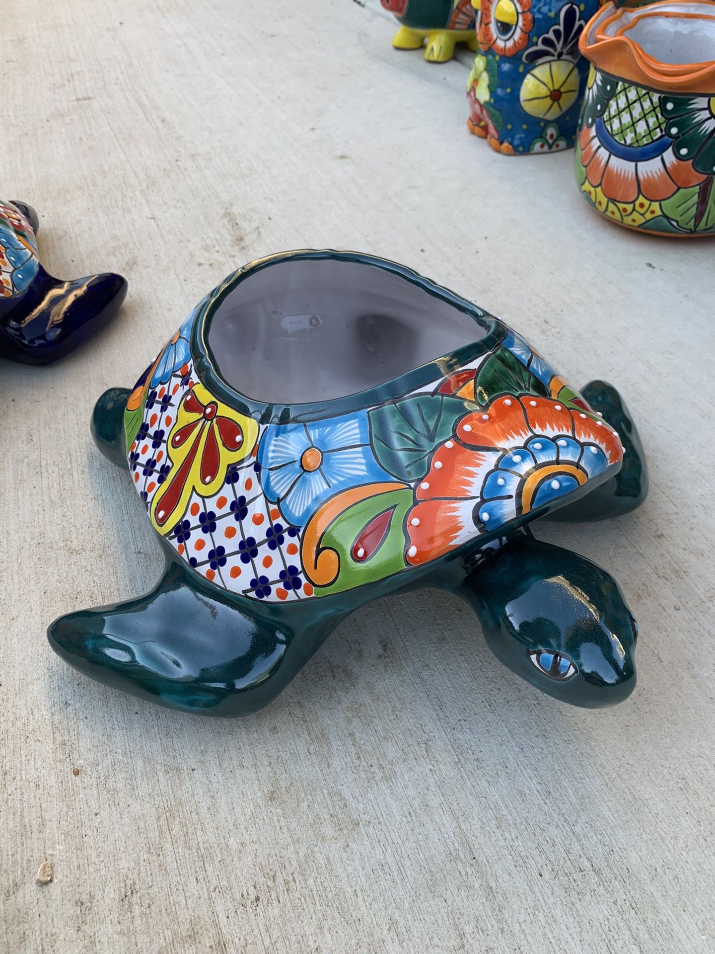 Talavera Large Turtle Planter