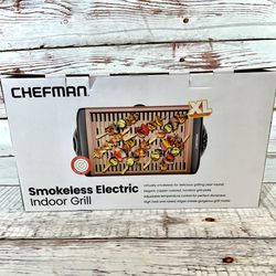 Chefman RJ23-SG-COPPER Electric Indoor Smokeless Grill  Brand New