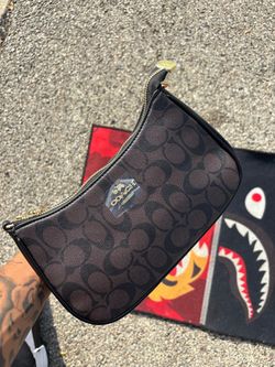 Dark brown coach bag