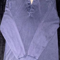 Hollister Blue Long Sleeve Button Up 2025 Seasonal