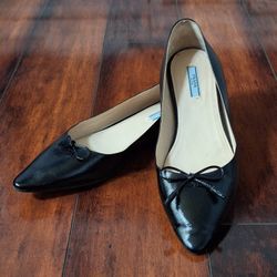 Prada pointed toe flat with bow Size EU 39.5 US 9