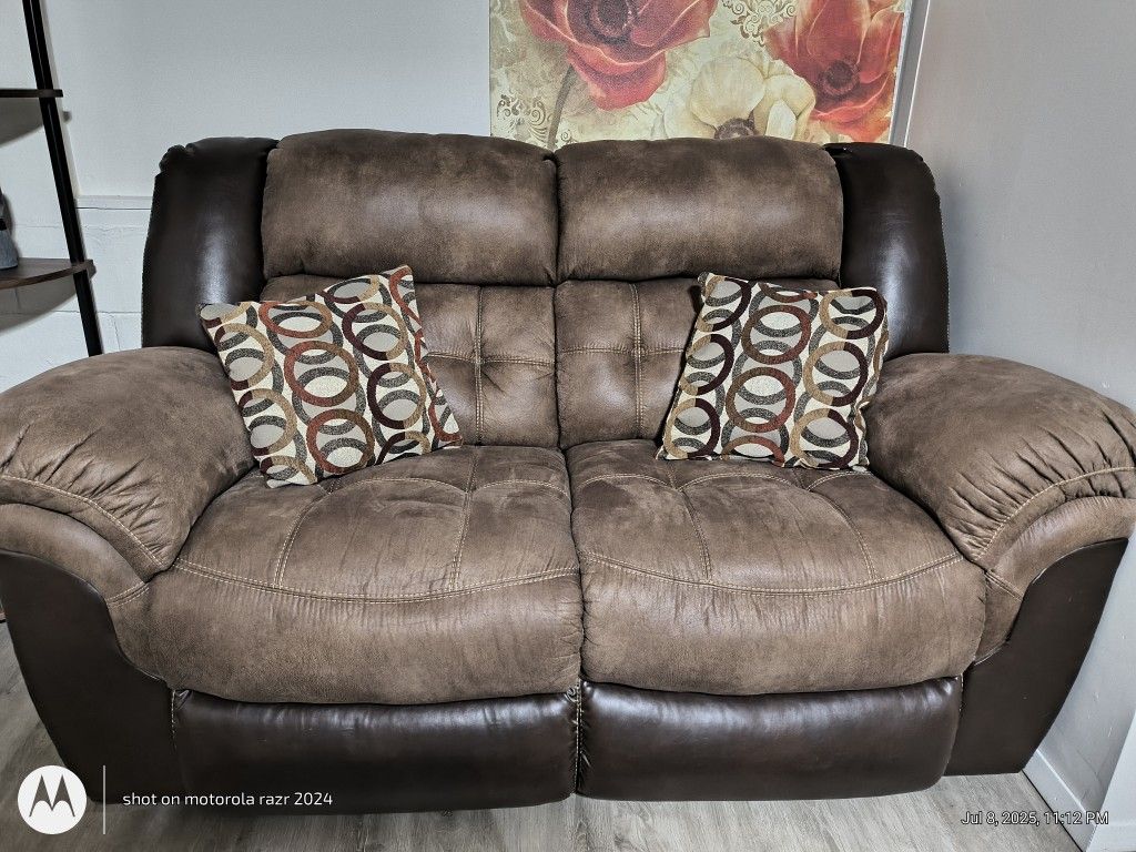 Brown Love Seat Sofa $75