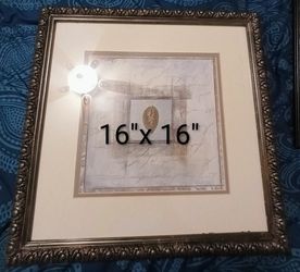 Set of 2 Framed Art print pictures both for $25