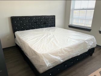 Elegance black bed frames available in all sizes king queen twin full delivery available